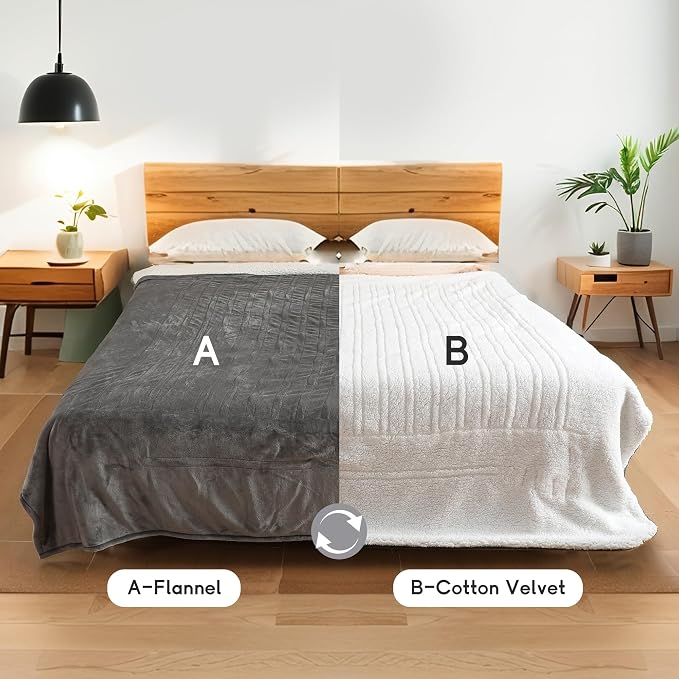 Heated Blanket Electric Blanket King Size 90''x100'' - Image 6