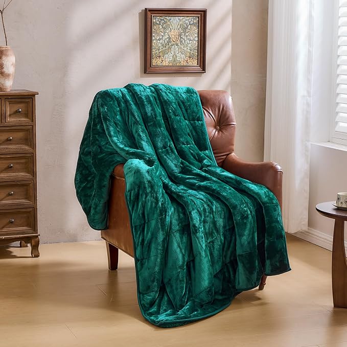 Super Fuzzy Soft Sherpa Fleece Weighted Blanket, 20 lbs Dual Sided Fluffy Heavy - Image 7