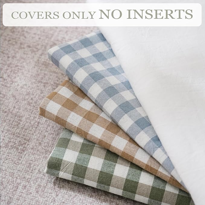 Shabby Off White Ruffle Pillow Shams Standard Size Set of 2, Washed Cotton - Image 7