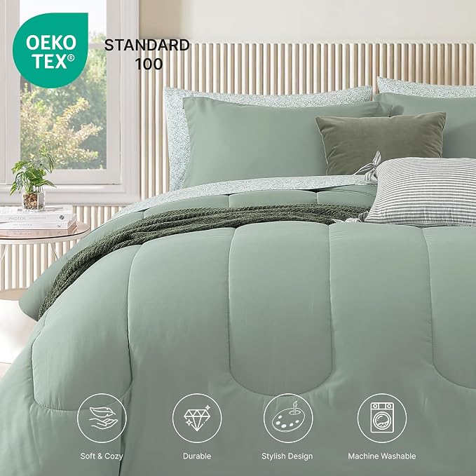 Monbix Queen Comforter Set - Image 4