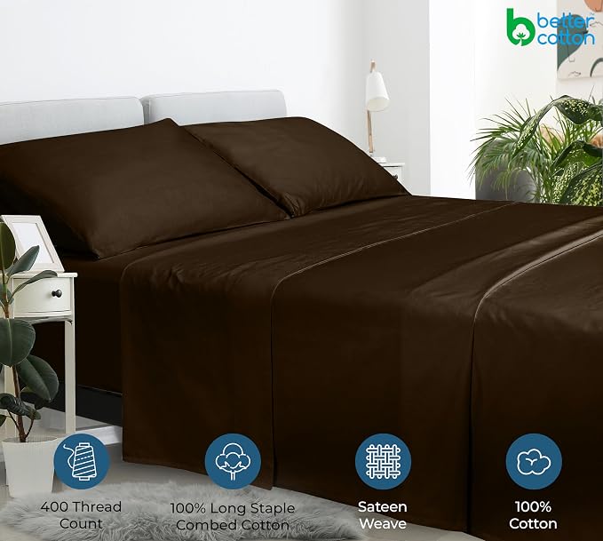400 Thread Count 100% American Grown Cotton Flat Sheet - Image 7