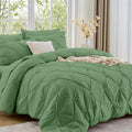 Sasttie Twin Comforter Set, 5-Piece Bed in a Bag, Pintuck Bedding Sets by SASTTIE