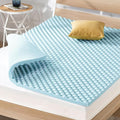 Best Price Mattress 1.5 Inch Egg Crate Memory Foam Mattress Topper, Cooling Gel by BestPriceMattressInc