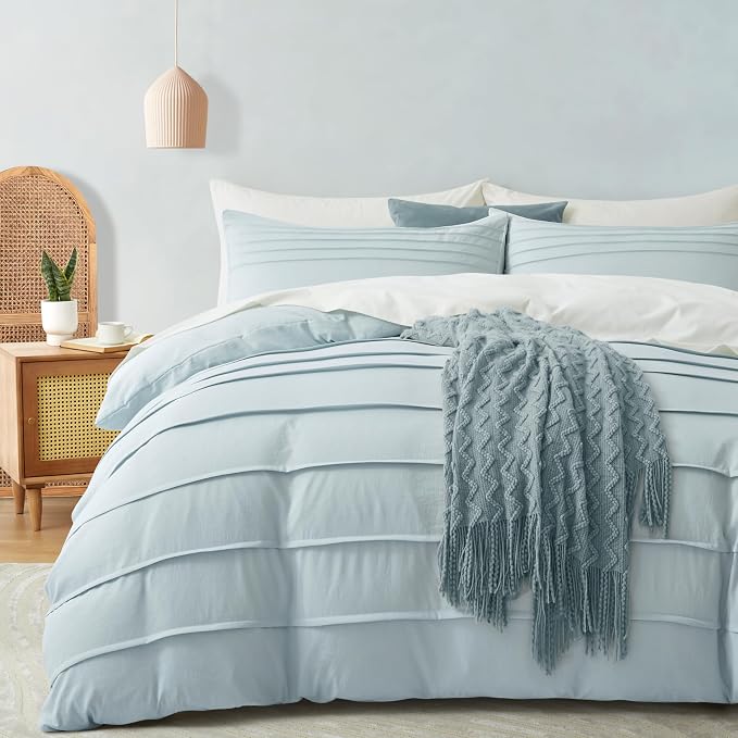 Oli Anderson Cornflower Blue Duvet Cover King Size by OliAnderson