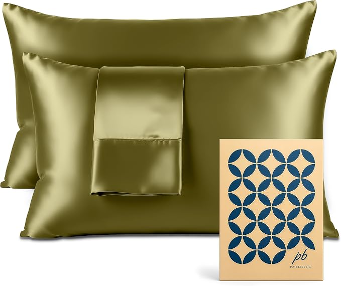 Pure Bedding Satin Pillowcase 2 Pack by PureBedding