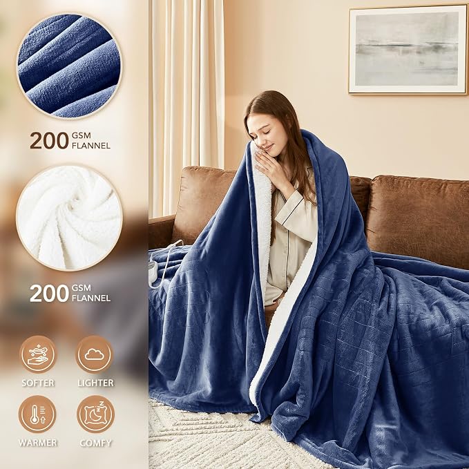 Homemate Electric Heated Blanket Queen - Image 3