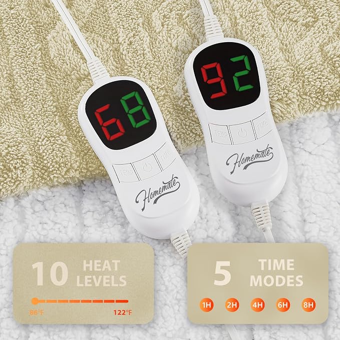 Homemate Electric Heated Blanket King - Image 4