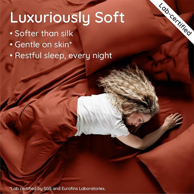 Bambaw 100% Viscose Derived from Bamboo Fitted Sheets King Size, Cooling Fitted - Image 4
