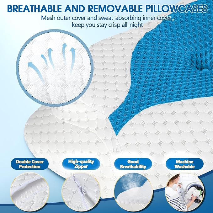 CHxxy Memory Foam Pillows, Cervical Pillow - Image 6