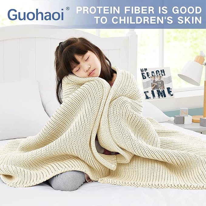 Guohaoi Knitted Weighted Blanket - Image 2