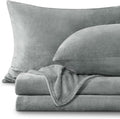 BEDELITE Flannel Sheets Twin Size Grey by BEDELITE