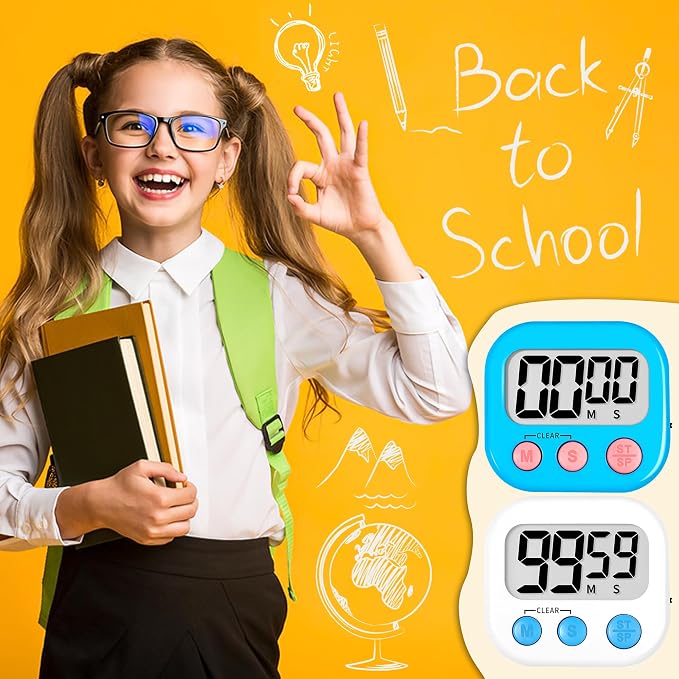ZILLEEN Classroom Timer for Kids Teachers 2 Pack Digital Timers - Image 6