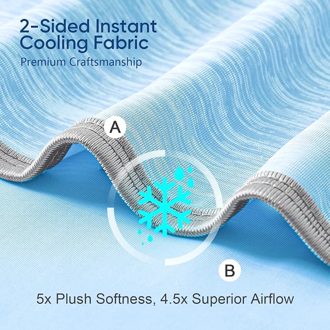 KMUSET Cooling Blanket Full Size（80"x90", Double Sided Summer Cooling Blankets - Image 3