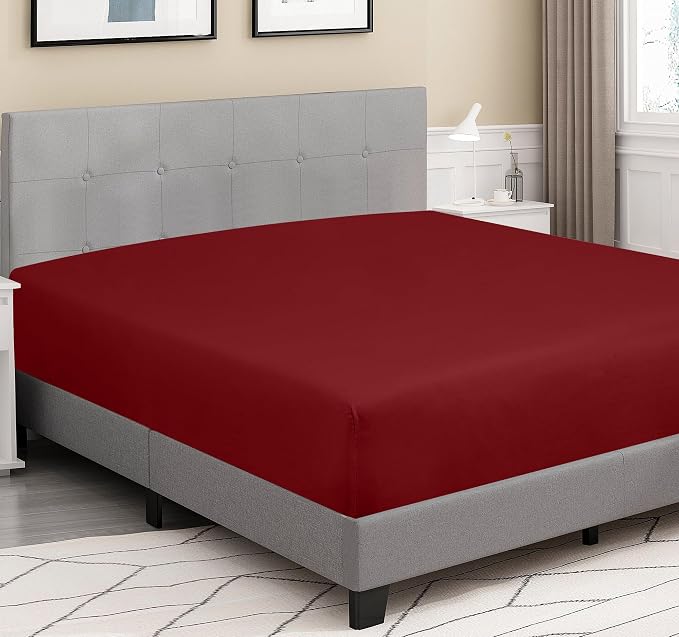 ROYALE LINENS 300 Thread Count 100% Long Staple Combed Cotton Fitted Sheet Twin - Image 3