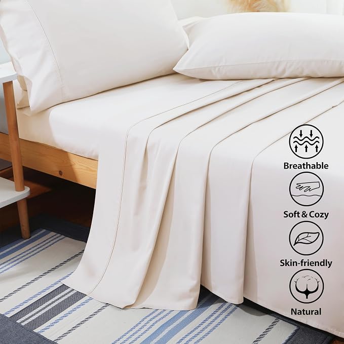 Shunjie.Home Flat Sheet Only Full Size, 400 TC 100% Egyptian Cotton Flat Sheet - Image 6