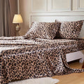 MR&HM Satin Bed Sheets with Elastic Corner Straps, Queen Size Sheets Set by MRHM