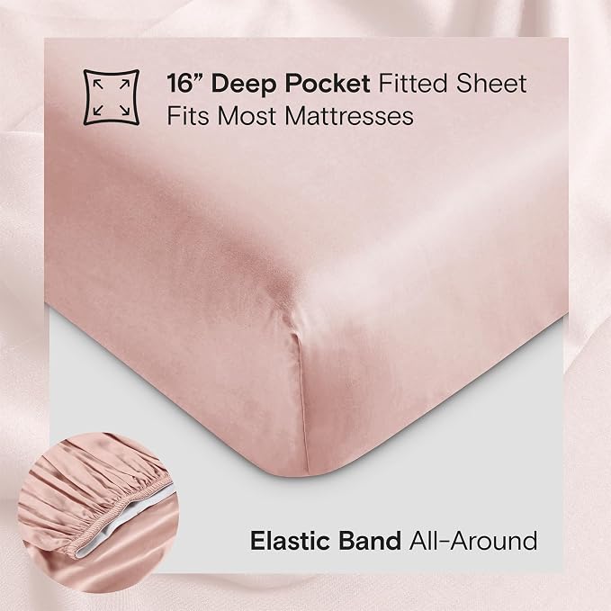 DOZ Sheet Set, 100% Viscose derived from Bamboo, Organically Grown, Buttery Soft - Image 4
