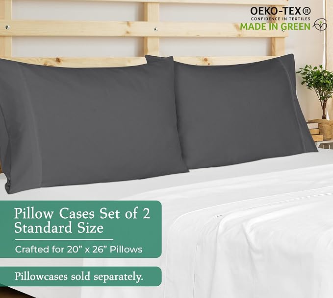 Royale Linens Standard Pillowcase Set of 2 - Image 2