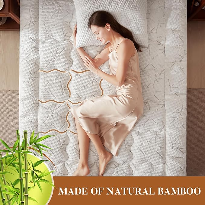 PRIMESOFT 100% Waterproof Full Size Mattress Topper, Thick Pillow Top Mattress - Image 4
