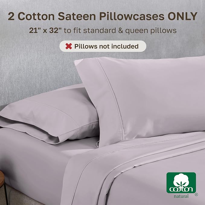 California Design Den Standard Queen Size Pillowcase Set - Image 3