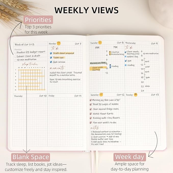 2026 Planner - Undated Monthly, Weekly & Daily Planner - Image 4