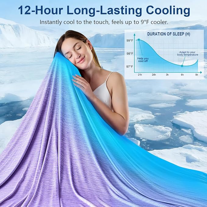 KMUSET Cooling Blanket King Size, Double Sided Summer Cooling Blankets - Image 2