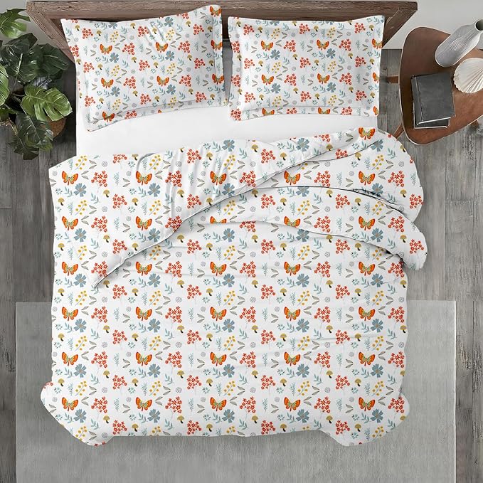 Kotton Culture 3 Pc Twin Size Duvet Cover Set- 100% Egyptian Cotton 600 TC by KottonCulture