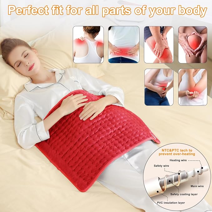 Deepsoon Heating Pad, Electric Heating Pads - Image 2