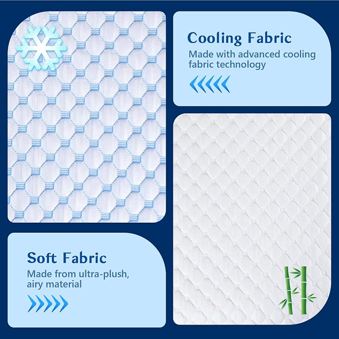 Flat Pillows for Sleeping Thin Memory Foam Pillows for Stomach and Back Sleepers - Image 4