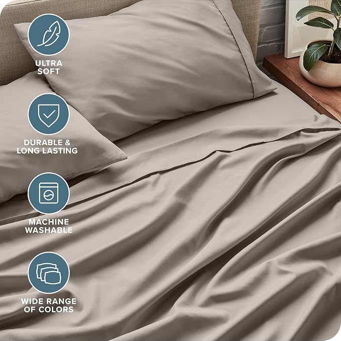 Bare Home California King Sheet Set - Image 4
