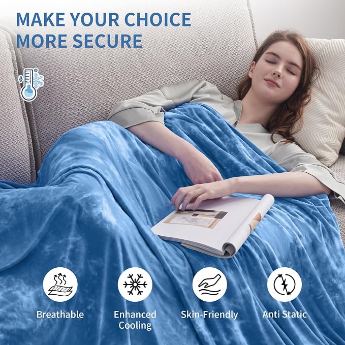 Guohaoi Cooling Throw Blanket for Hot Sleepers, Decortive Tie Dye, Arc-Chill - Image 3