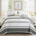 DJY Striped Quilt Set King Size by HOME