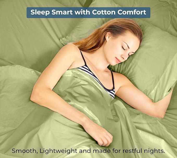 Royale Linens 100% Organic Cotton Twin XL Flat Sheet Only - Image 9