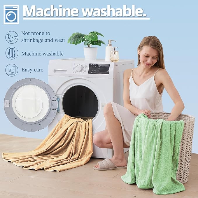Cooling Blanket King Size, Cold Blanket Thin Lightweight Breathable Soft - Image 8