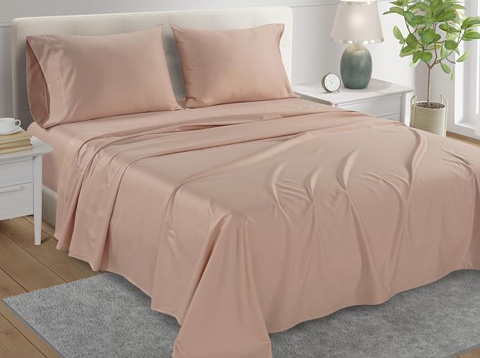 100% Cotton Bed Sheets Full Size Bed Set, 800TC 15" Deep Pocket Full Sheet Set - Image 2