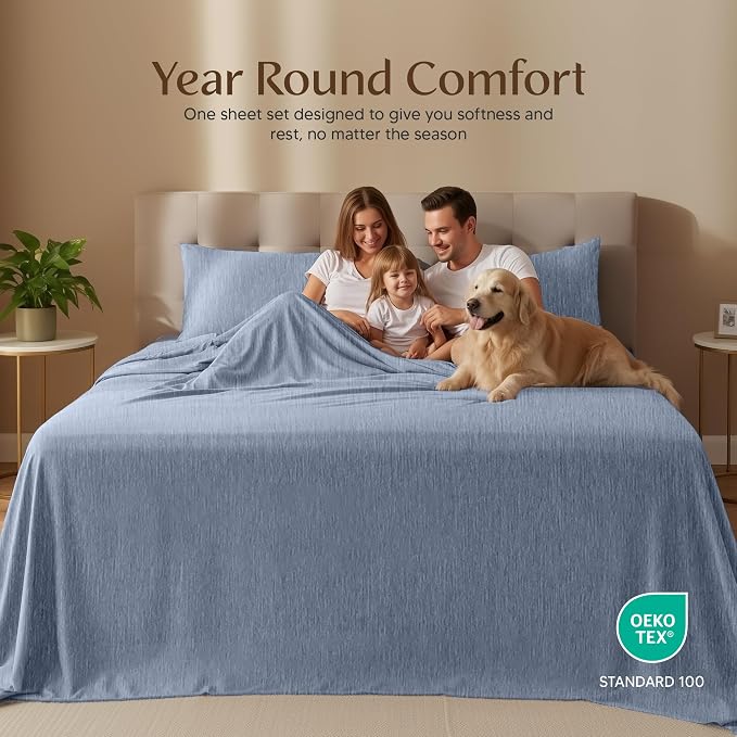 Utopia Bedding Queen Size Sheet Set – 4 Piece Bed Sheets, Soft and Breathable - Image 2