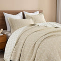 SahSahCasa Quilt Set King Size, 100% Cotton Quilt Bedding Set Bedspread by SahSahCasa