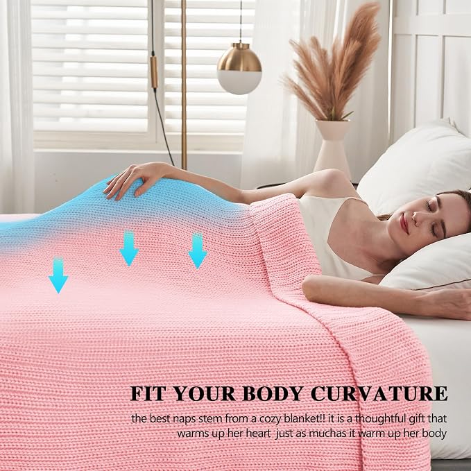 L'AGRATY Knitted Weighted Blanket - Image 6