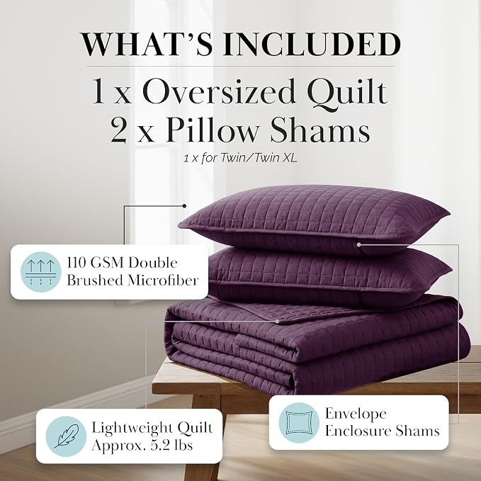 Southshore Fine Living, Inc. Twin XL Comforter Quilt Set, Dorm Bedding - Image 2