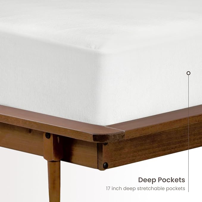 Bioweaves Organic Cotton Jersey Full Size Waterproof Mattress Protector |54" x - Image 5