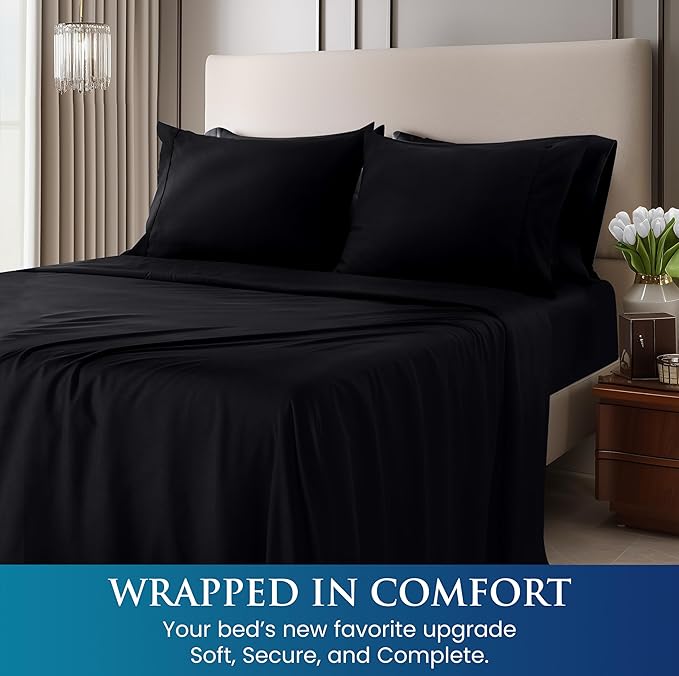 Utopia Bedding King Size 4 Piece Sheet Set - Image 4