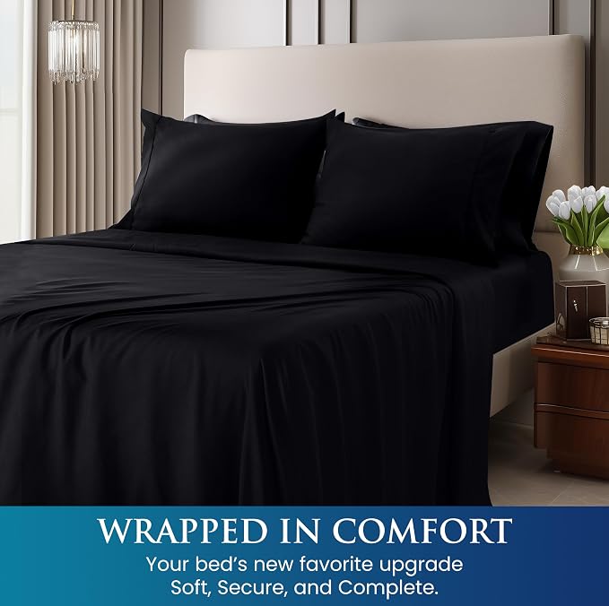 Utopia Bedding Queen Size 4 Piece Sheet Set - Image 4