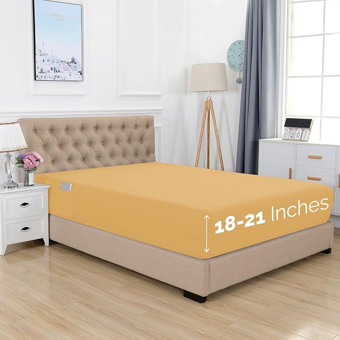 Elegant Comfort 1500 Premium Hotel Quality 18-21 Inches Deep by ELEGANTCOMFORT