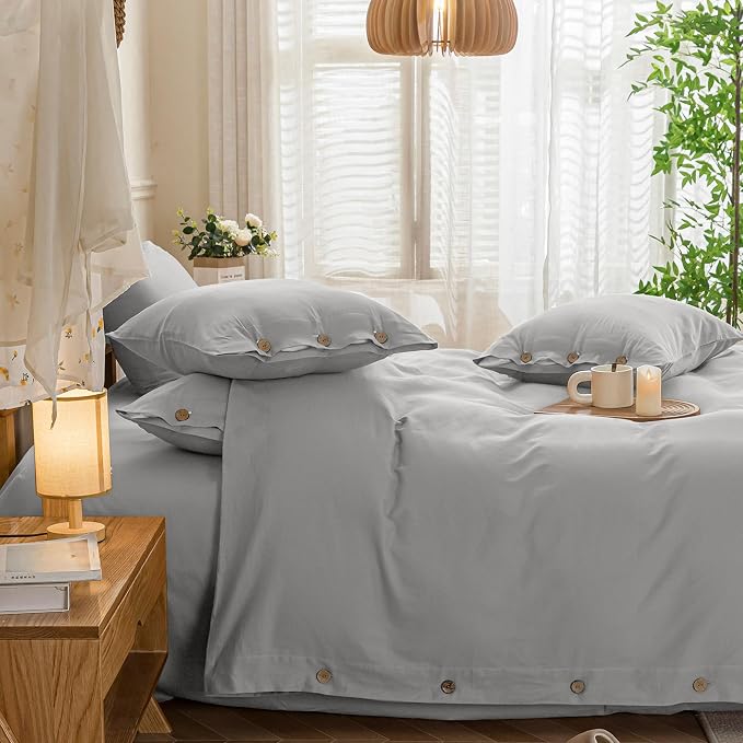 JELLYMONI Cotton Duvet Cover Cal King Size - Image 7