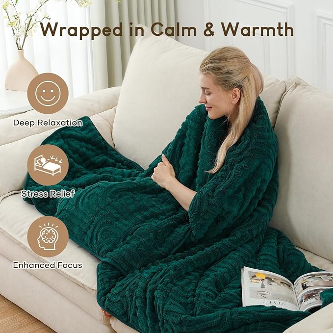 Cottonblue Jacquard Weighted Blanket - Image 6