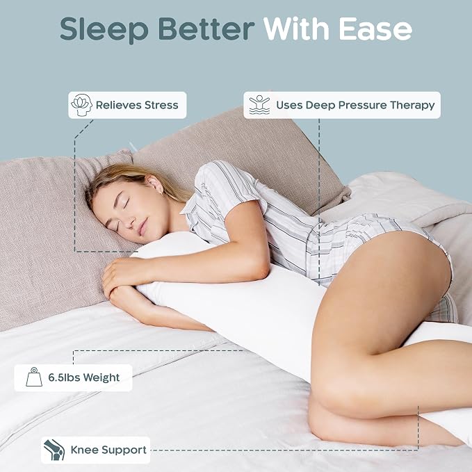 SleepCloud Weighted Body Pillow 6.5lbs - Image 2