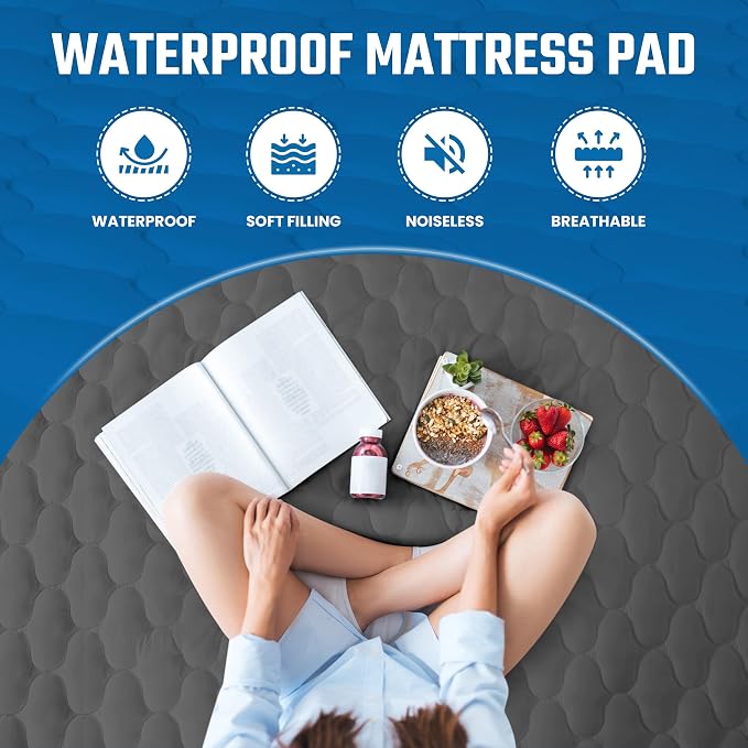 Utopia Bedding Waterproof Mattress Protector, Twin Mattress Pad, Noiseless - Image 5
