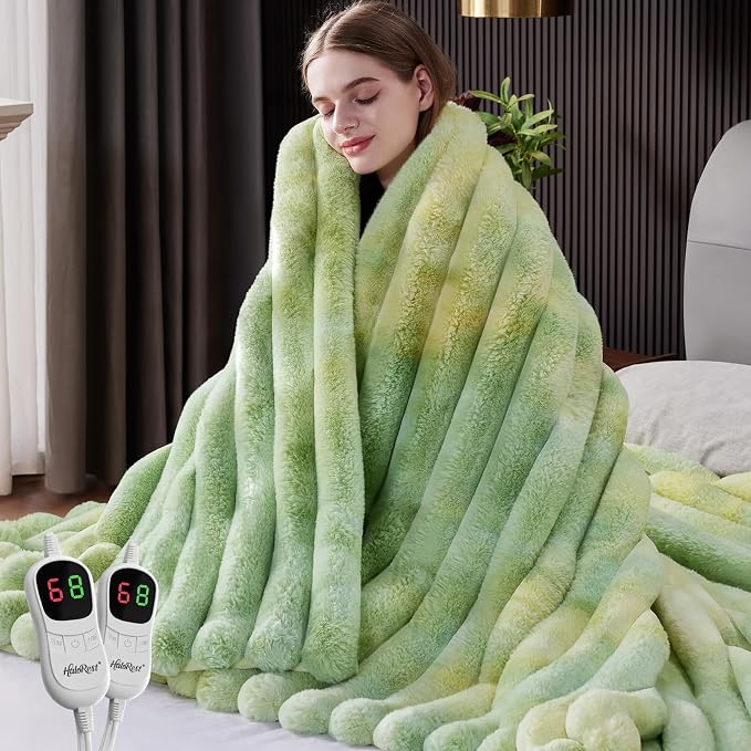 Heated Throw Blanket, Faux Fur Cozy Heating Blanket by Unknown