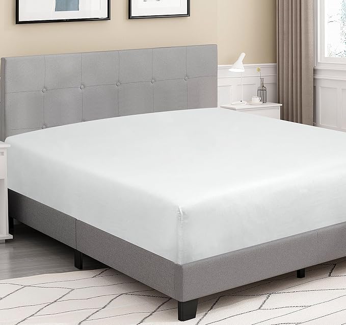 ROYALE LINENS 300 Thread Count 100% Long Staple Combed Cotton Fitted Sheet Twin - Image 3