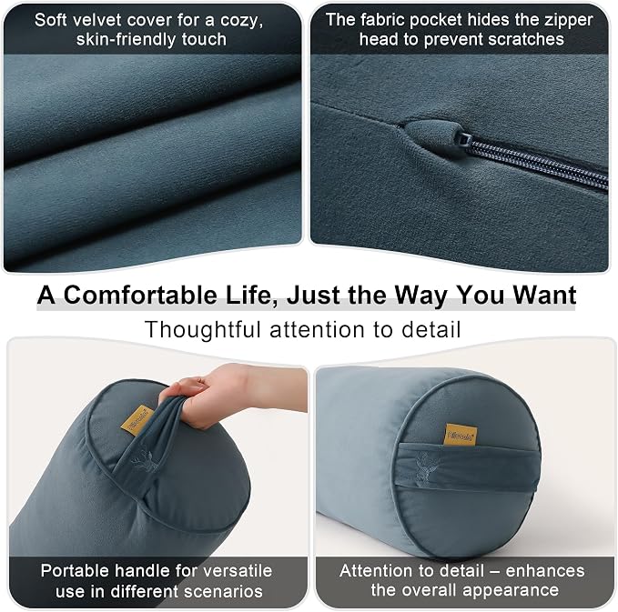 Body Pillow for Adults, Long Round Pillow, Big Cylindrical Pillow, Large Full - Image 5